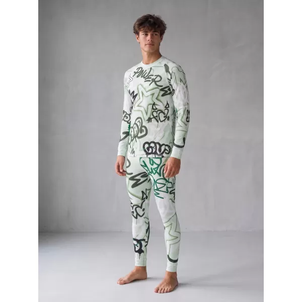  Tricou funcțional pentru bărbați cu mânecă lungă premium ALTISPORT VOJ/ALM054TER01 VERDE 