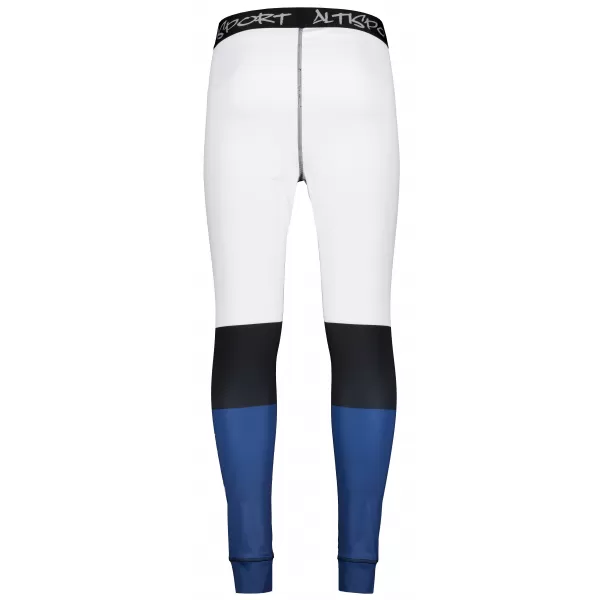  Premium funcțional pentru pantaloni termo funcționali pentru bărbați ALTISPORT VOJ/ALM051TER02 ALB -BLUE 