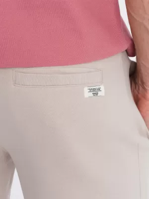 Pantaloni scurţi OMBRE OM-SRBS-0139 BEJ UȘOR