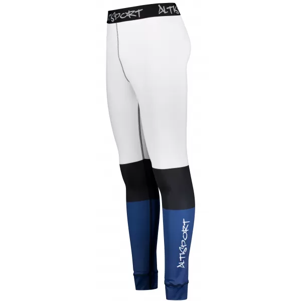  Premium funcțional pentru pantaloni termo funcționali pentru bărbați ALTISPORT VOJ/ALM051TER02 ALB -BLUE 