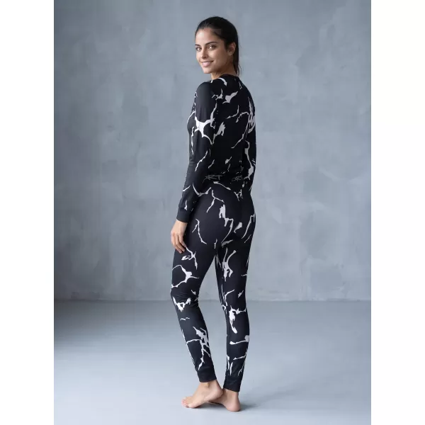  Premium funcțional de pantaloni termi funcționali pentru femei ALTISPORT VOJ/ALW052TER02 NEGRU 