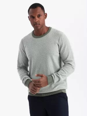 Pulover pentru bărbați OMBRE OM-SWSW-0111 VERDE