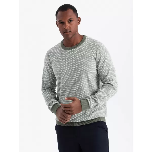  Pulover pentru bărbați OMBRE OM-SWSW-0111 VERDE 