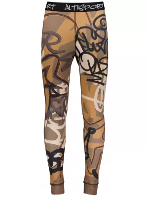 Premium funcțional pentru pantaloni termo funcționali pentru bărbați ALTISPORT VOJ/ALM054TER02 MARO