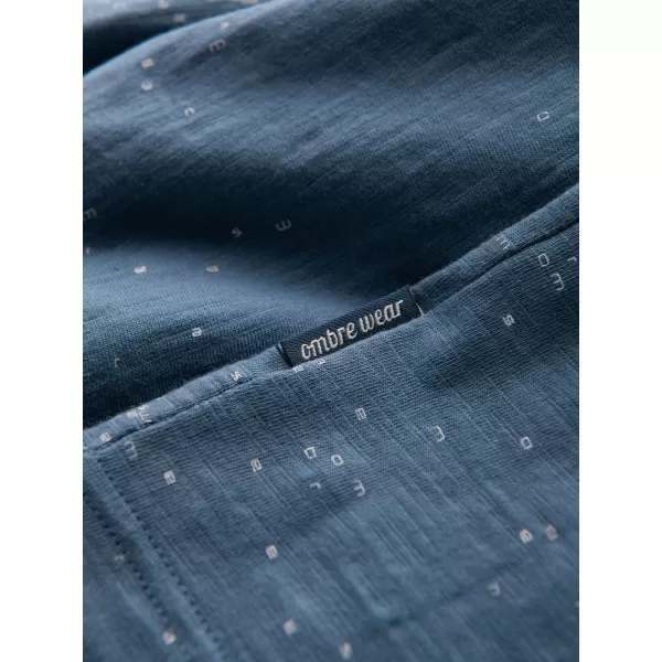  Cămaşă OMBRE OM-TSFP-0179 DENIM ALBASTRU 