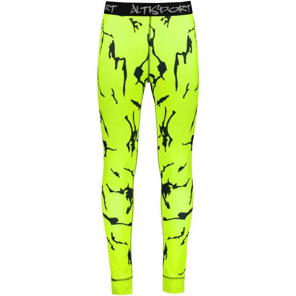  Premium funcțional pentru pantaloni termo funcționali pentru bărbați ALTISPORT VOJ/ALM052TER02 NEON VERDE 