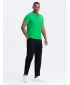 Mens t -thirt cu guler OMBRE OM-POBS-0100 NEON VERDE