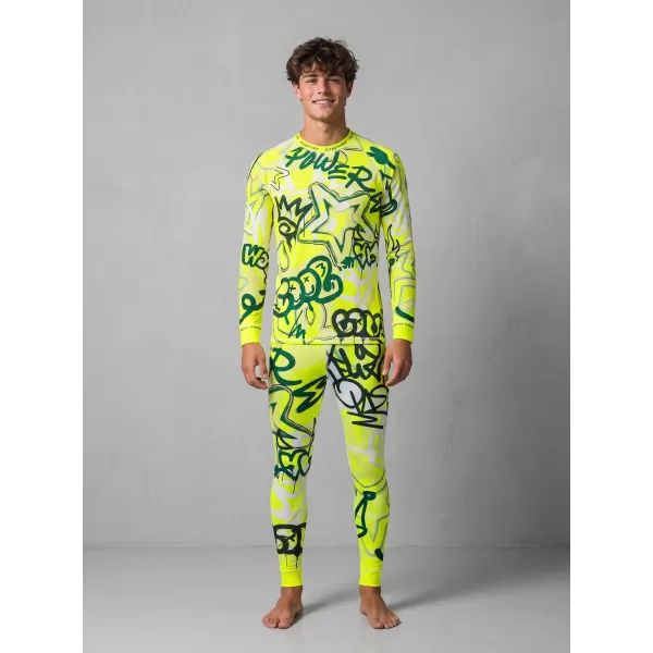  Premium funcțional pentru pantaloni termo funcționali pentru bărbați ALTISPORT VOJ/ALM054TER02 FLUO 