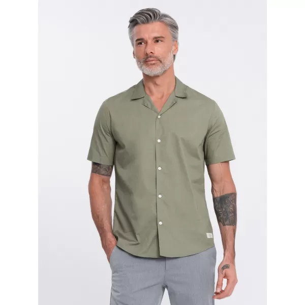  Cămaşă OMBRE OM-SHSS-0168 KAKI 