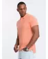Mens t -thirt cu guler OMBRE OM-POBS-0100 PIERSICĂ