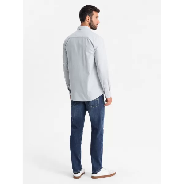  Cămaşă OMBRE OM-SHOS-0172 ALBASTRU 