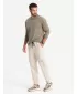 Pantaloni OMBRE OM-PAJO-0199 CREMĂ