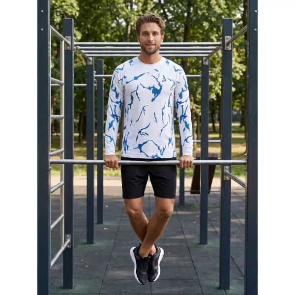  Tricou funcțional pentru bărbați cu mânecă lungă premium ALTISPORT VOJ/ALM052TER01 ALB 