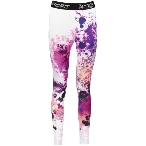  Premium funcțional de pantaloni termi funcționali pentru femei ALTISPORT VOJ/ALW055TER02 PURPURIU-PORTOCALIU 