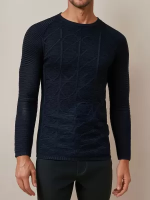 Pulover pentru bărbați DSTREET wx2300 ALBASTRU ÎNCHIS