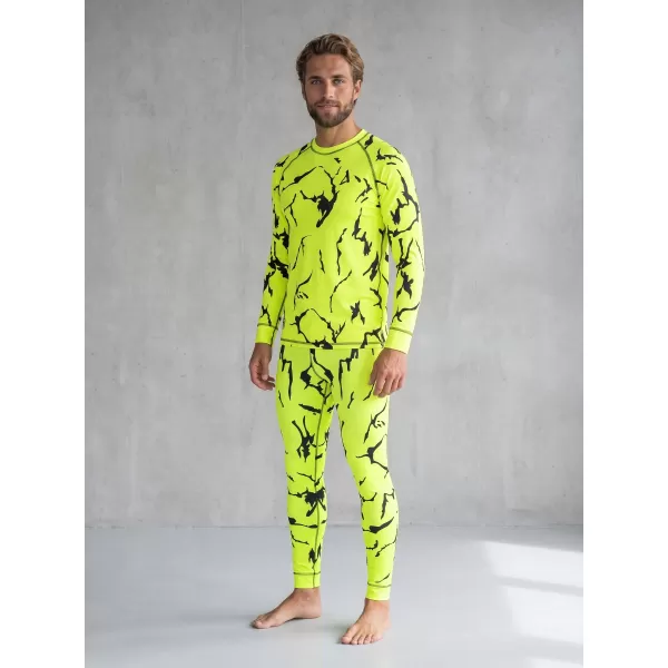  Premium funcțional pentru pantaloni termo funcționali pentru bărbați ALTISPORT VOJ/ALM052TER02 NEON VERDE 