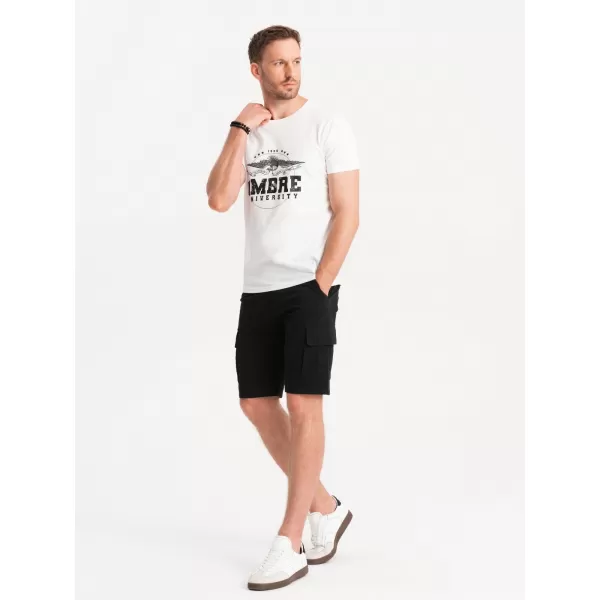  Pantaloni scurţi OMBRE OM-SRCG-0133 NEGRU 