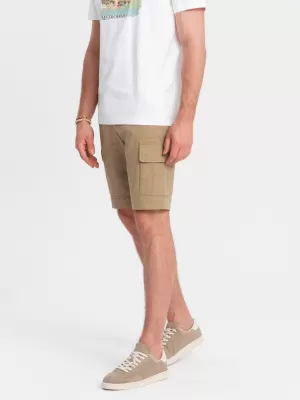 Pantaloni scurţi OMBRE OM-SRCG-0133 NISIP