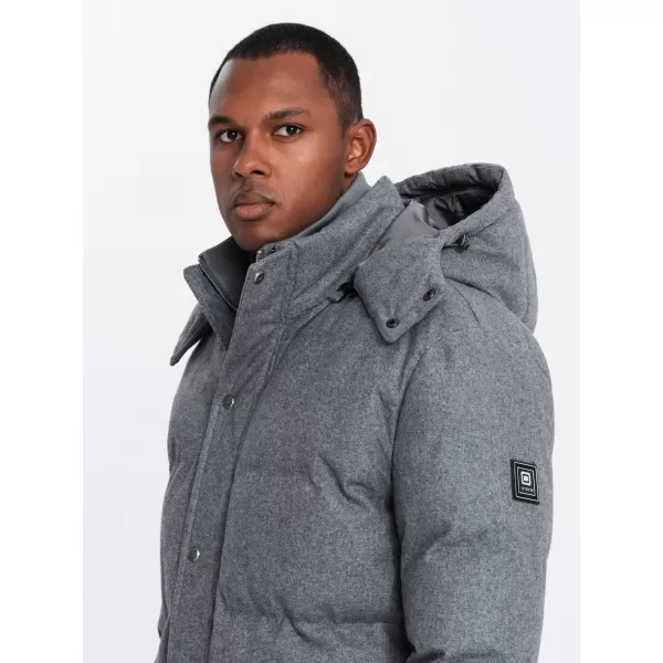  Sacou OMBRE OM-JALJ-0217 MELANGE GRI 