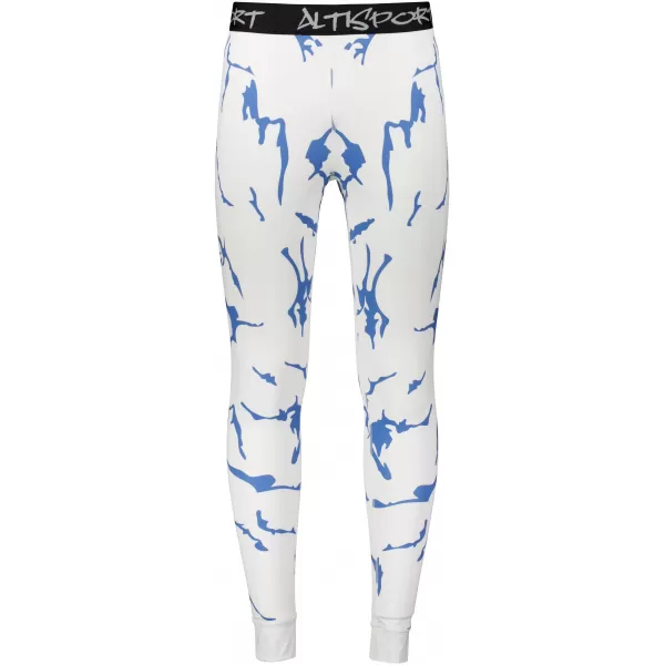  Premium funcțional pentru pantaloni termo funcționali pentru bărbați ALTISPORT VOJ/ALM052TER02 ALB 