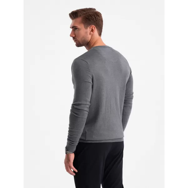  Pulover pentru bărbați OMBRE OM-SWBS-0106 MELANGE GRI 