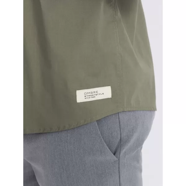  Cămaşă OMBRE OM-SHSS-0168 KAKI 