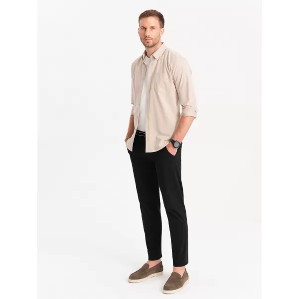  Pantaloni OMBRE OM-PACP-0118 NEGRU 