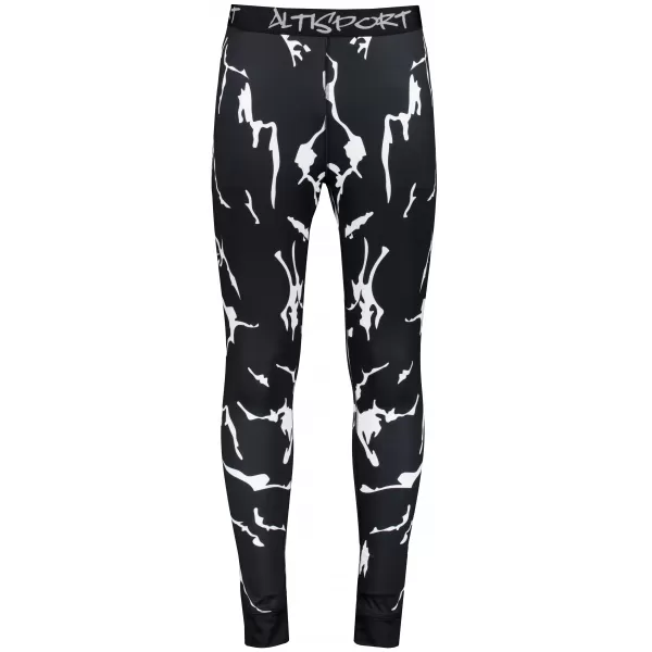  Premium funcțional pentru pantaloni termo funcționali pentru bărbați ALTISPORT VOJ/ALM052TER02 NEGRU 