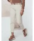 Pantalonii pentru doamne DSTREET CORDFINE UY2301 BEJ