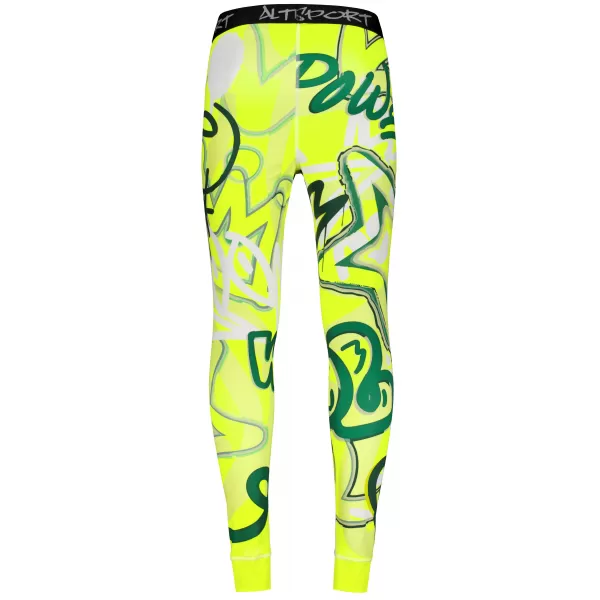  Premium funcțional pentru pantaloni termo funcționali pentru bărbați ALTISPORT VOJ/ALM054TER02 FLUO 