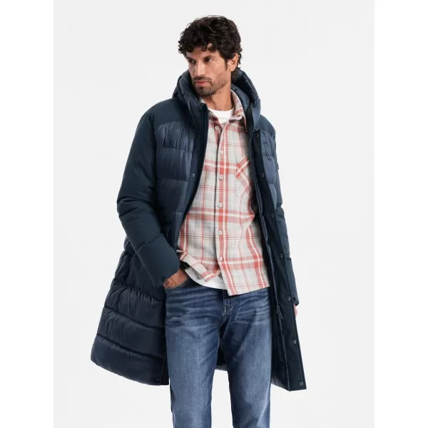  Sacou OMBRE OM-JALJ-0165 ALBASTRU MARIN 