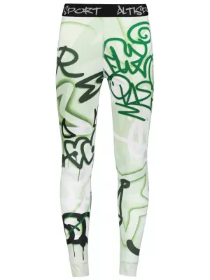 Premium funcțional pentru pantaloni termo funcționali pentru bărbați ALTISPORT VOJ/ALM054TER02 VERDE