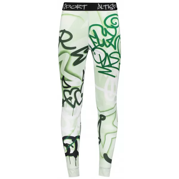  Premium funcțional pentru pantaloni termo funcționali pentru bărbați ALTISPORT VOJ/ALM054TER02 VERDE 