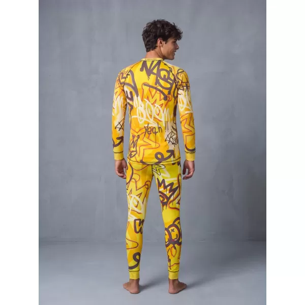  Tricou funcțional pentru bărbați cu mânecă lungă premium ALTISPORT VOJ/ALM054TER01 CHIHLIMBAR 