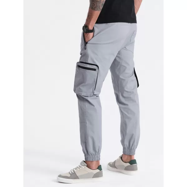  Pantaloni OMBRE OM-PAJO-0135 GRI DESCHIS 