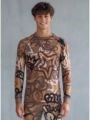 Tricou funcțional pentru bărbați cu mânecă lungă premium ALTISPORT VOJ/ALM054TER01 MARO