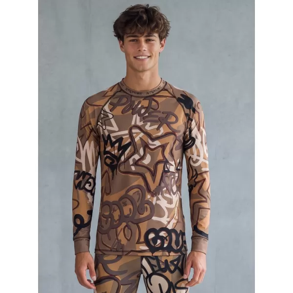  Tricou funcțional pentru bărbați cu mânecă lungă premium ALTISPORT VOJ/ALM054TER01 MARO 