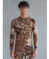 Tricou funcțional pentru bărbați cu mânecă lungă premium ALTISPORT VOJ/ALM054TER01 MARO