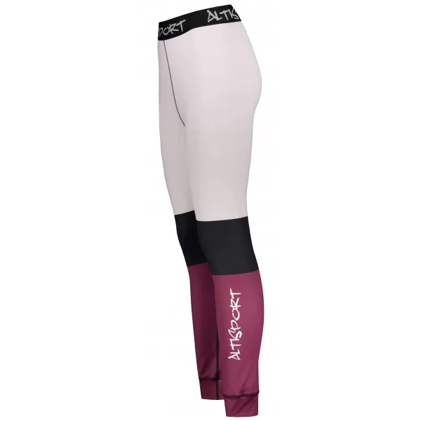  Premium funcțional de pantaloni termi funcționali pentru femei ALTISPORT VOJ/ALW051TER02 BURGUNDIA 