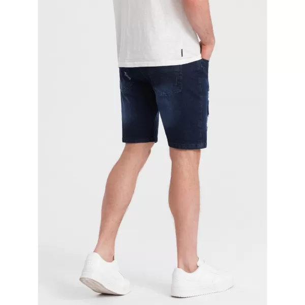 Pantaloni scurţi OMBRE OM-SRDS-0146 ALBASTRU ÎNCHIS 