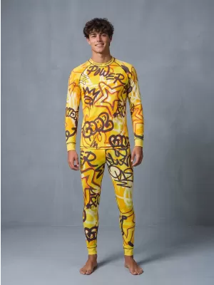 Premium funcțional pentru pantaloni termo funcționali pentru bărbați ALTISPORT VOJ/ALM054TER02 CHIHLIMBAR