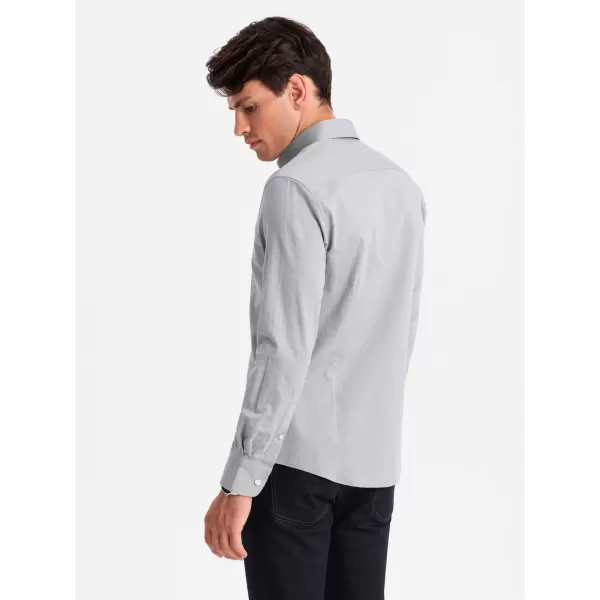  Cămaşă OMBRE OM-SHCS-0175 GRI 