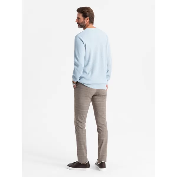  Pulover pentru bărbați OMBRE OM-SWSW-0142 ALBASTRU 