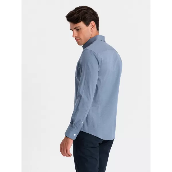  Cămaşă OMBRE OM-SHCS-0174 ALBASTRU 