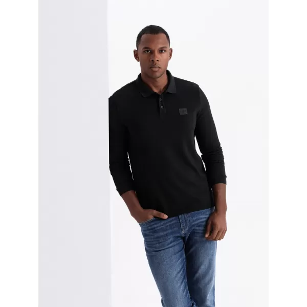  Cămaşă OMBRE OM-POLS-0131 NEGRU 