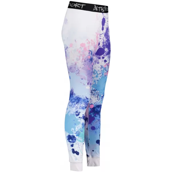  Premium funcțional de pantaloni termi funcționali pentru femei ALTISPORT VOJ/ALW055TER02 PURPURIU-ALBASTRU 