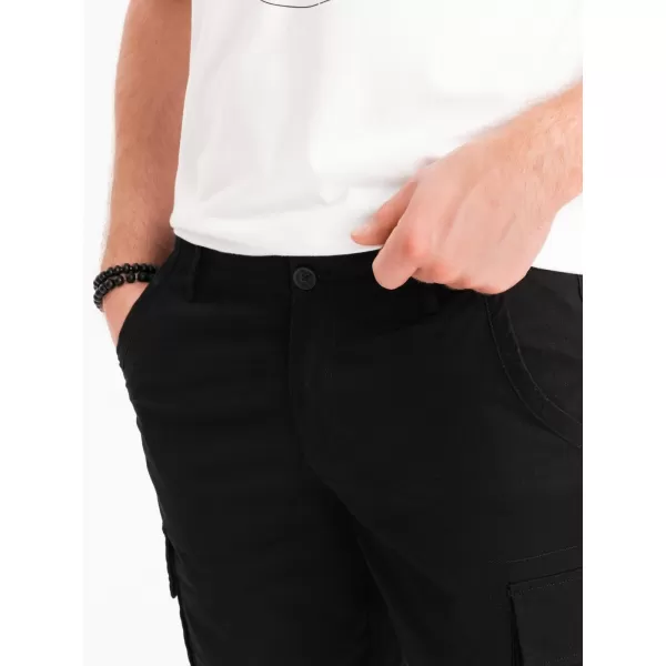  Pantaloni scurţi OMBRE OM-SRCG-0133 NEGRU 