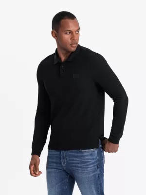 Cămaşă OMBRE OM-POLS-0131 NEGRU