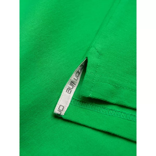  Mens t -thirt cu guler OMBRE OM-POBS-0100 NEON VERDE 