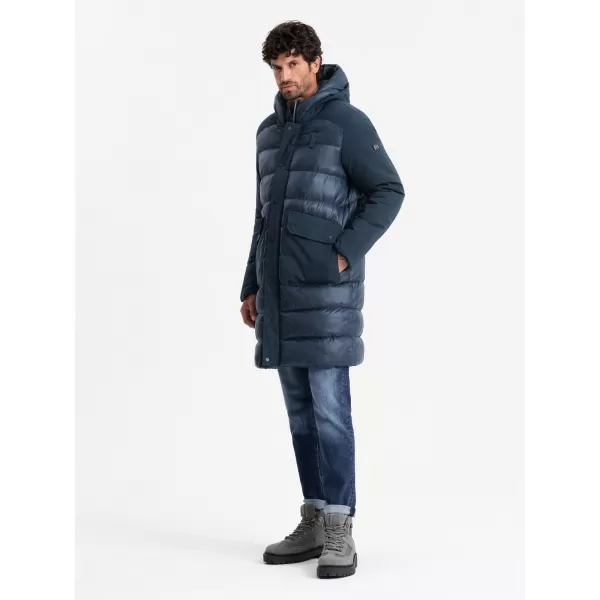  Sacou OMBRE OM-JALJ-0165 ALBASTRU MARIN 